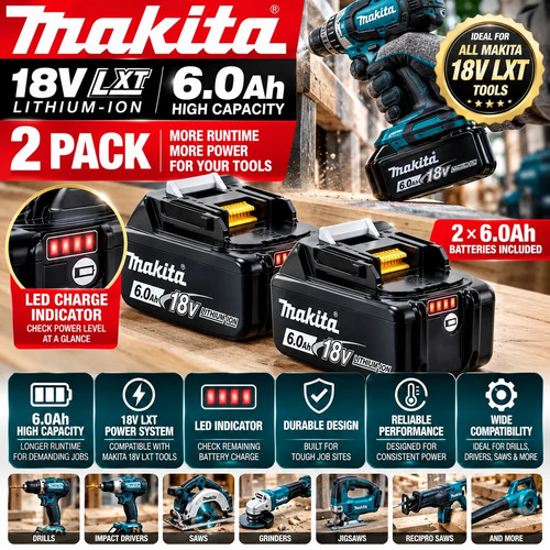 Makita bl1860 lxt 6 0ah - v, 6.0ah