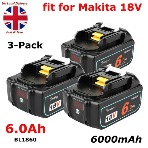 3pc for makita 18v bl1860 - for,