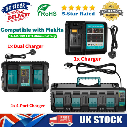 Dual fast charger - dual, makita